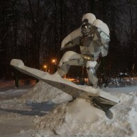 Космонавт-серфер / автор Ирина Иванова / 2021 (к 60-летию полета Юрия Гагарина) :: zavitok *