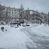 На площади Буревестника в Сормове зимой :: Александр Синдерёв