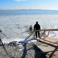 Крещение в водах Каспия :: Анатолий Чикчирный