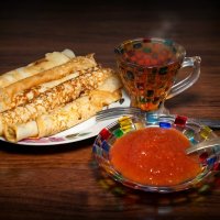 Блинчики с боярышниковым джемом к завтраку...:-) :: Андрей Заломленков Блинчики с боярышниковым джемом к завтраку...:-) :: Андрей Заломленков