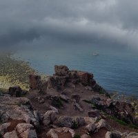 Туман,клубясь завис над Баренцевым морем. :: Тамара Бучарская Туман,клубясь завис над Баренцевым морем. :: Тамара Бучарская