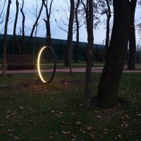 В парке Галицкого ночью... :: Николай Саржанов