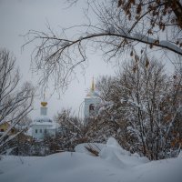 Успенская церковь январским утром после снегопада. :: Алексей Трифонов