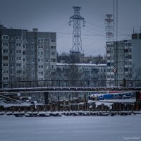 Зимний ремонт моста через Донховку, Конаково :: fogmeadowww m
