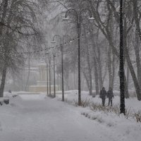 В старом парке снегопад :: Татьяна Машошина