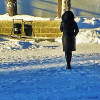 Февраль...Дама в мороз минус 35! :: Владимир 