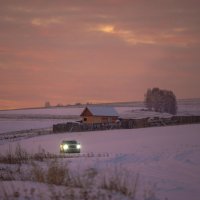 Зимний закат. :: Павел Крутенко