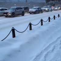 Вечер пятницы, снегопад :: Татьяна Машошина Вечер пятницы, снегопад :: Татьяна Машошина