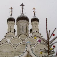 ..купола  Благовещенской церкви  и новогодняя ёлка.. :: galalog galalog