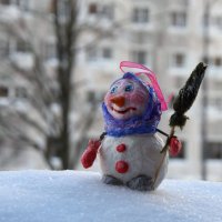 Мои поделки из ваты. Снеговик. :: Наташа *****