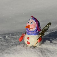 Мои поделки из ваты. Снеговик. :: Наташа *****