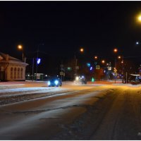 Ночной зимний город. :: Михаил. 