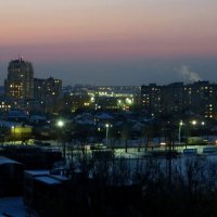 Тени вечерние тихо спускаются... В розовом синие дали купаются... :: Татьяна Смоляниченко