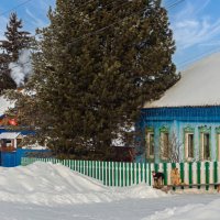 Как зимуешь сибирская глубинка... :: Алексей Мезенцев Как зимуешь сибирская глубинка... :: Алексей Мезенцев