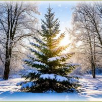 В лесу родилась ёлочка ... :: Валентина Надсон В лесу родилась ёлочка ... :: Валентина Надсон