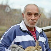 Акоп джан и кролики. :: Михаил Курзанцев