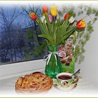 Чай с блинчиками . :: Валентина Надсон