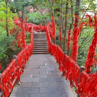 тропа по краю скалы, высота обрыва 1600 м... :: Andrey Bragin