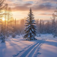 Закат солнца над Барзасской тайгой. :: Сергей Винтовкин