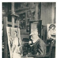 Pierre-Auguste Renoir in his studio, 1914 :: Валерий Кокорев