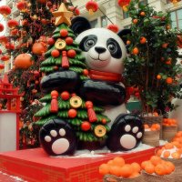 Панда угощает мандаринами. :: Татьяна Помогалова