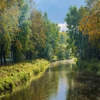 Ухта. Летний дождик в парке КиО. Река Чибъю (коми чибö - жеребенок, ю - река) :: Николай Зиновьев