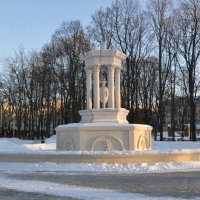 Фонтан со львами зимой :: Татьяна Машошина