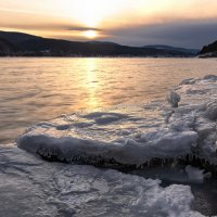 Закат на Енисее :: Марина Фомина.