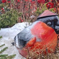 Даже снегиря нарядили. :: ИРЭН@ .