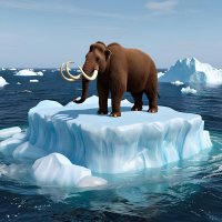 Мамонтёнок на льдине :: Елена Сухорученкова
