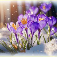 Весенние крокусы ... :: Валентина Надсон
