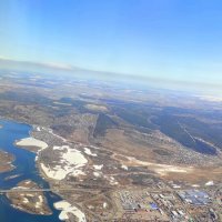 Ангара из иллюминатора самолёта :: Татьяна Лютаева