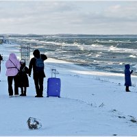 Туристы у моря. :: Валерия Комова