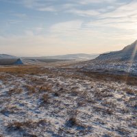Зимний вечер в Хакасии :: Сергей Герасимов