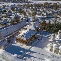 Постройки Ризоположенского монастыря. Вид с колокольни :: Сергей Цветков