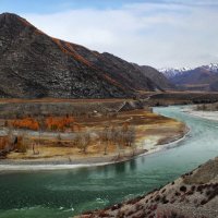 Слияние Чуи и Катуни в Горном Алтае :: елена беликова