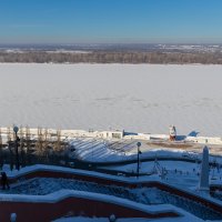 Волга с Чкаловской лестницы :: Александр Синдерёв