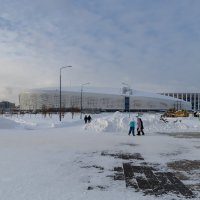 Ледовый дворец на Стрелке в Нижнем Новгороде :: Александр Синдерёв
