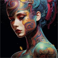 ФРАКТАЛ БОДИ АРТ. ИИ :: Mila ФРАКТАЛ БОДИ АРТ. ИИ :: Mila