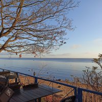 Осень... опустевшее кафе...Финский залив. :: Лилия * Осень... опустевшее кафе...Финский залив. :: Лилия *