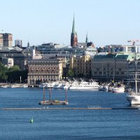 Вид на Стокгольм со смотровой площадки Фьелльгатан (Fjällgatan) :: Александр Ильчевский 