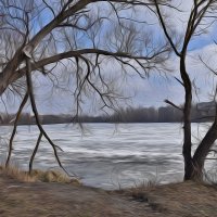 Тает лёд на реке... :: Валентина  Нефёдова 
