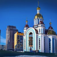 "Новый микрорайон. Никольская церковь"© :: Владимир Макаров