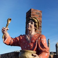 Емеля на печи сидел, не хотел работать. Сладко спал и вкусно ел, никакой заботы. :: nadyasilyuk Вознюк