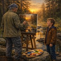 "Отец и сын" :: Денис Бочкарёв