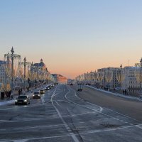 Морозным вечером в Москве. :: Евгений Седов