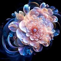 фрактальные цветы ии :: Mila 