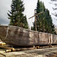 копия исторической лодки «Тихвинка», :: Сергей Кочнев