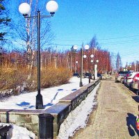 Апрель...Сквер Победы и улица Нефтяников! :: Владимир 