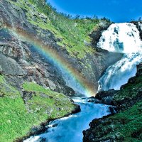 Кьёсфоссен — водопад в Норвегии. :: Сергей Сомихин Кьёсфоссен — водопад в Норвегии. :: Сергей Сомихин